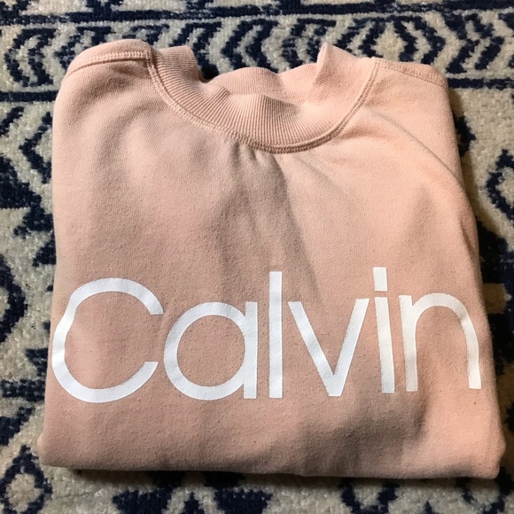 Calvin Klein Performance Cropped Crewneck Sweatshirt Size Small - Picture 4 of 8